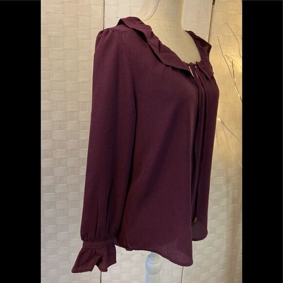 Harve Bernard Purple blouse Medium - Picture 4 of 6